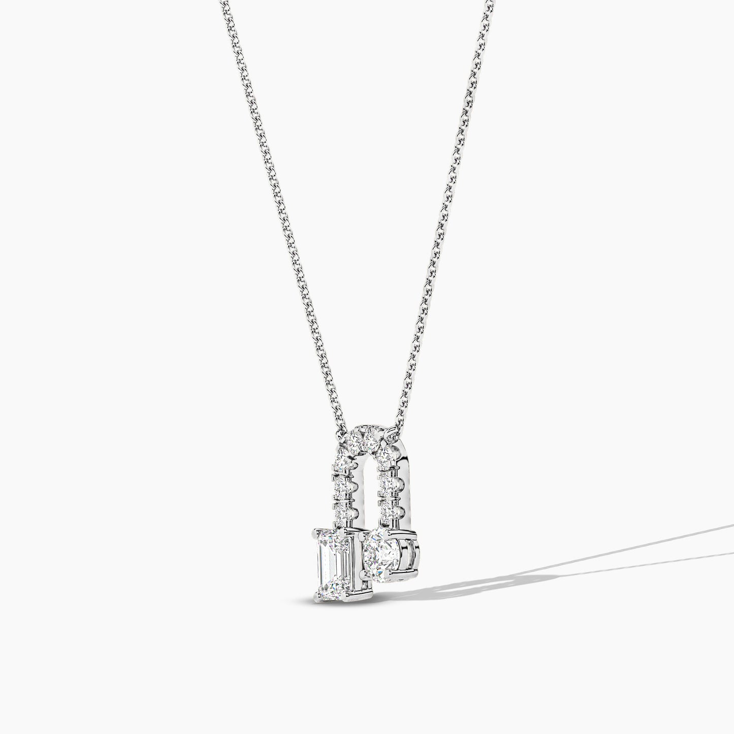silver diamond pendant
