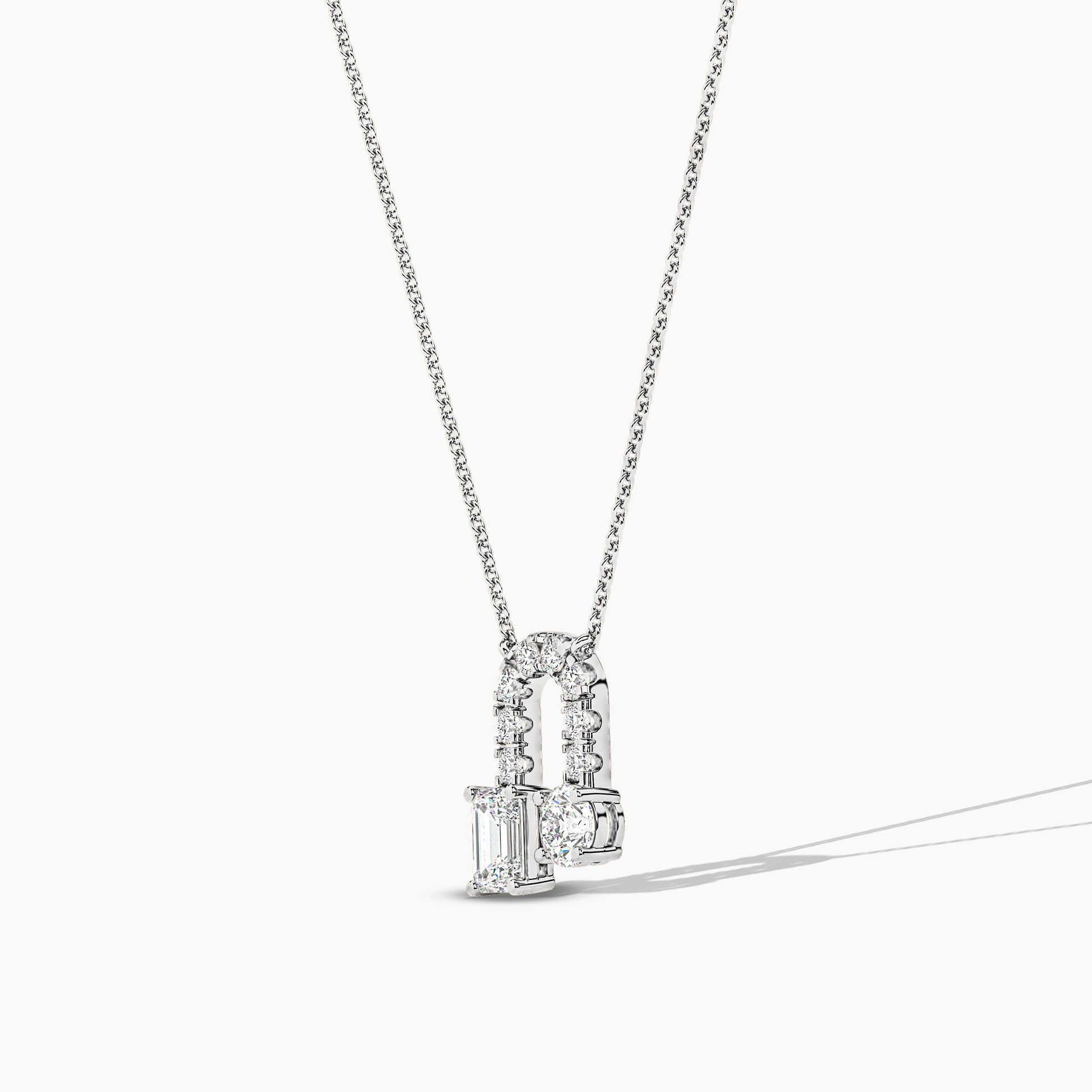 silver diamond pendant
