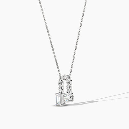 silver diamond pendant