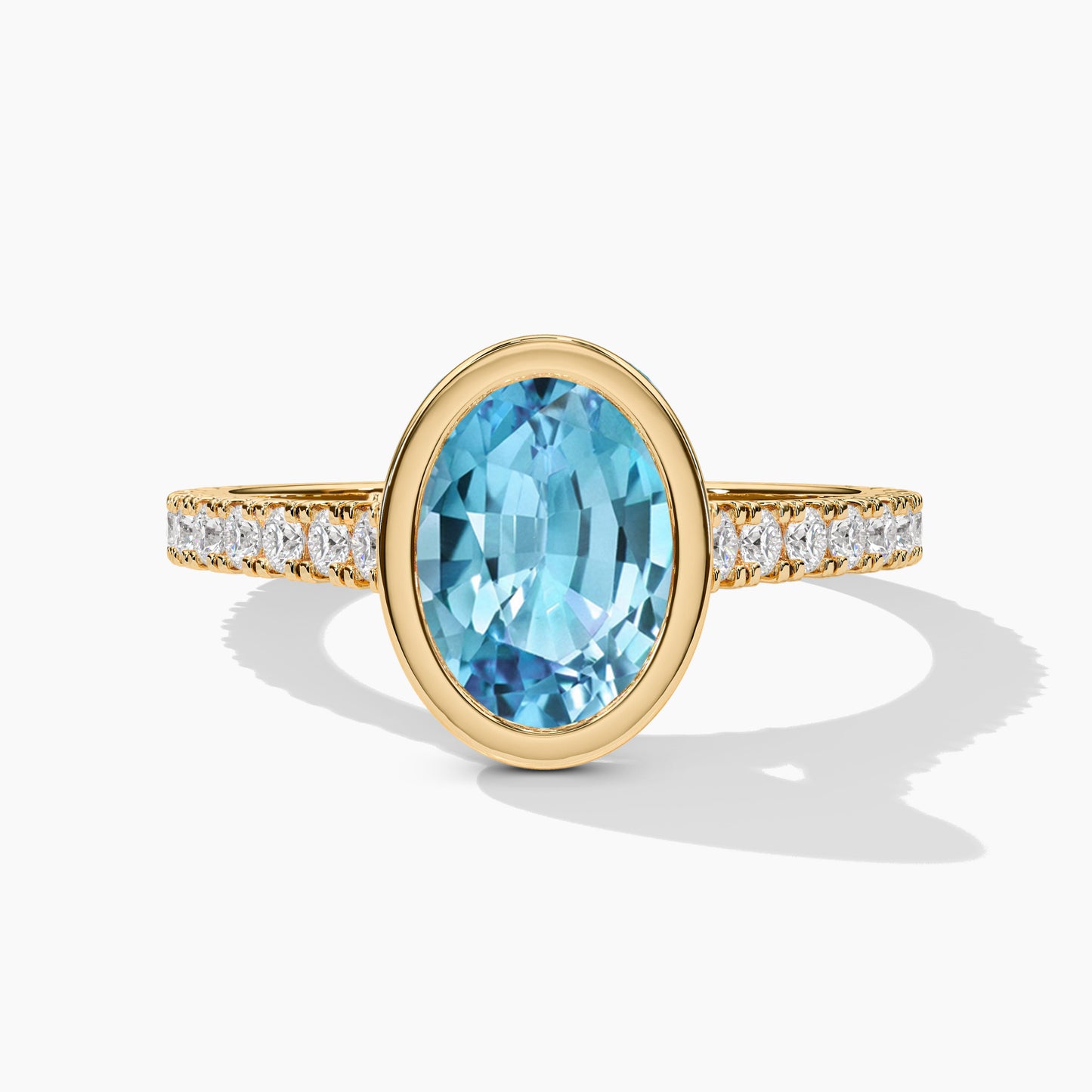 blue diamond eternal love ring