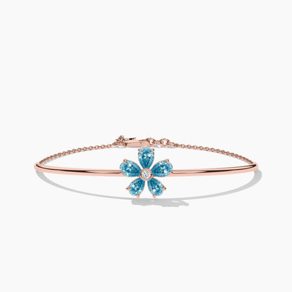 Ocean love blue diamond bracelet