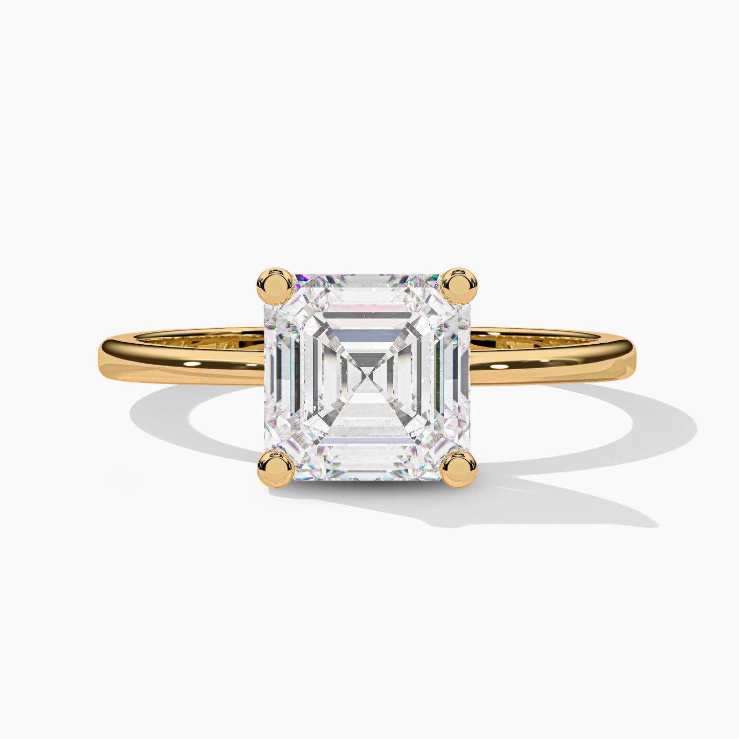 Solitaire Diamond Silver Ring for Girls Online