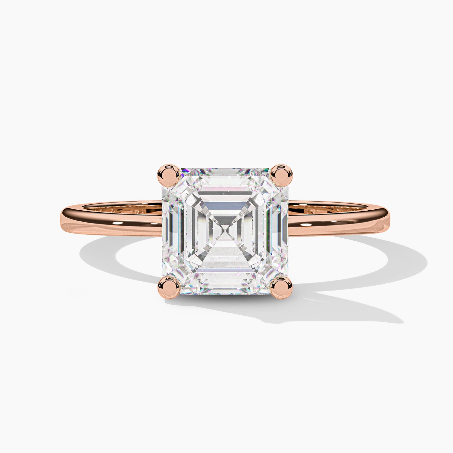 Solitaire Silver Diamond Ring India