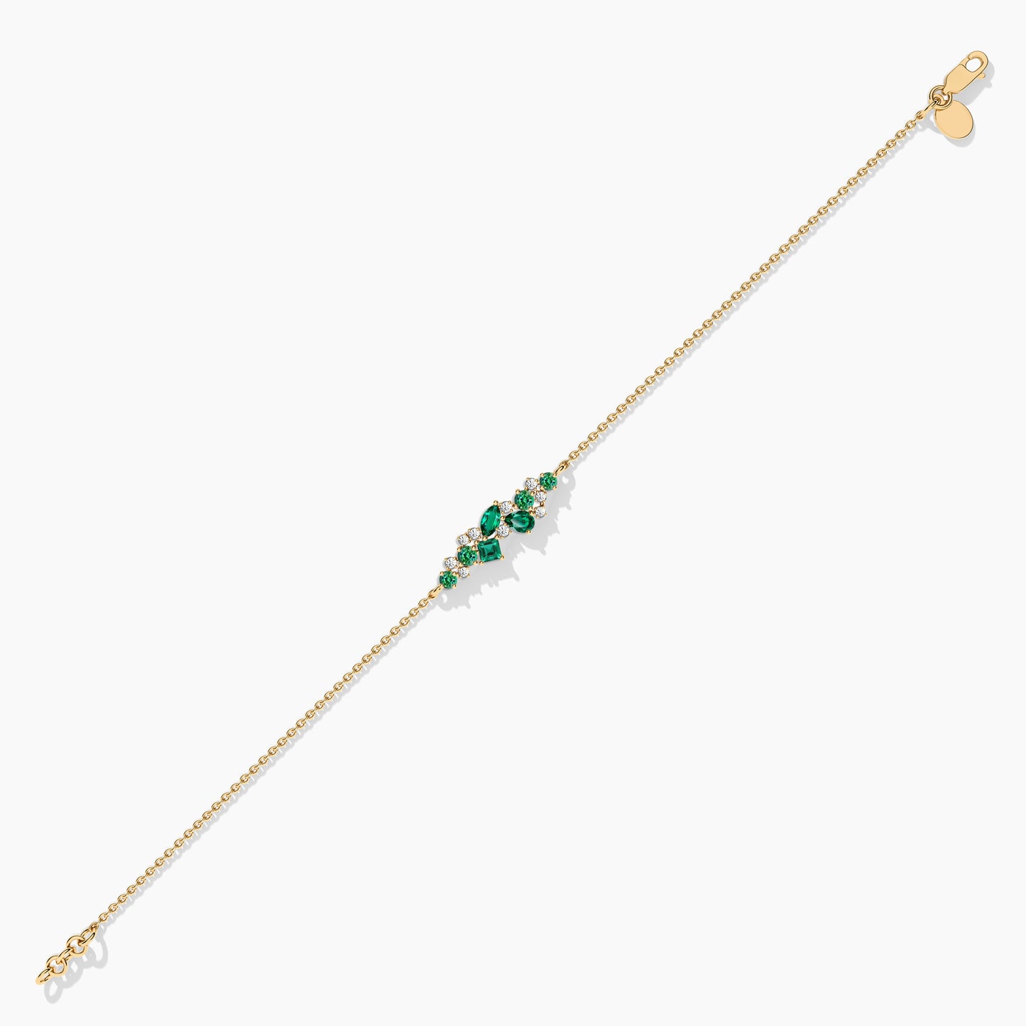 Sterling Silver Emerald Bracelet for Girls