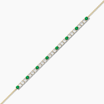 Emerald and Diamond Bracelets
