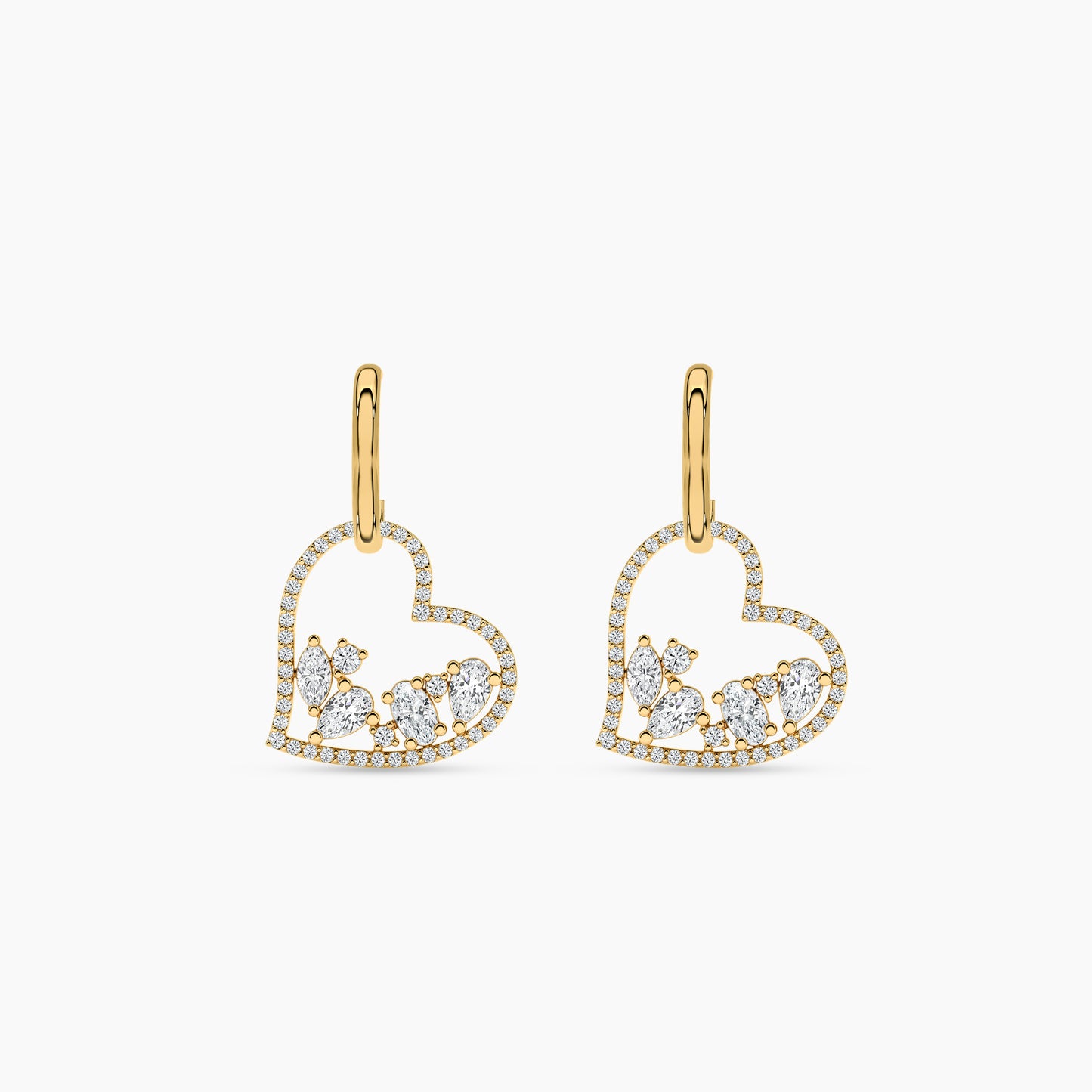 silver stone earrings