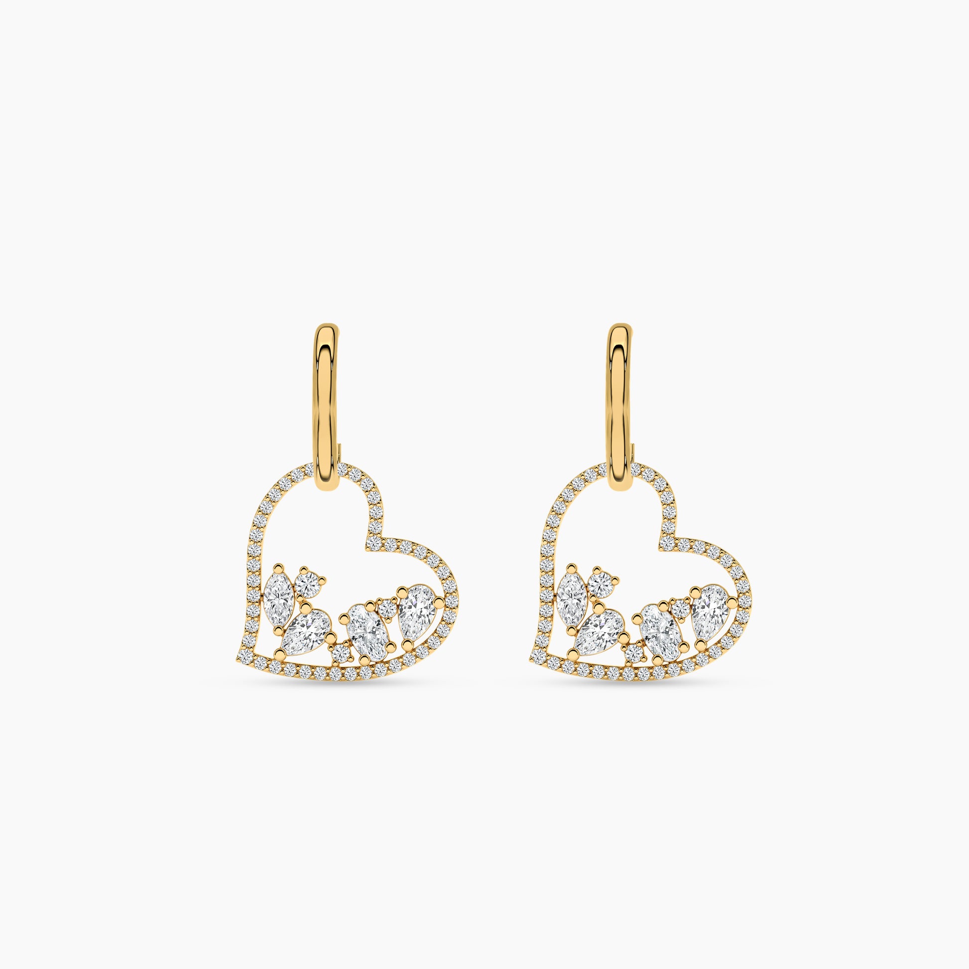 silver stone earrings