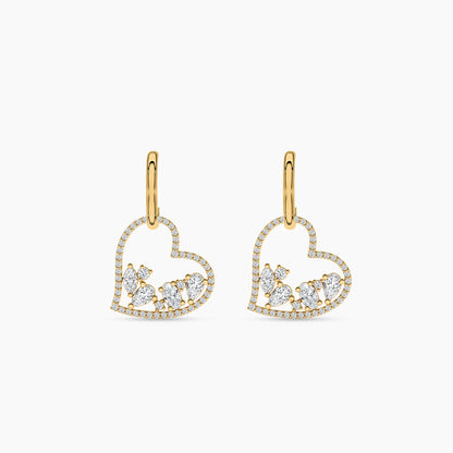 silver stone earrings