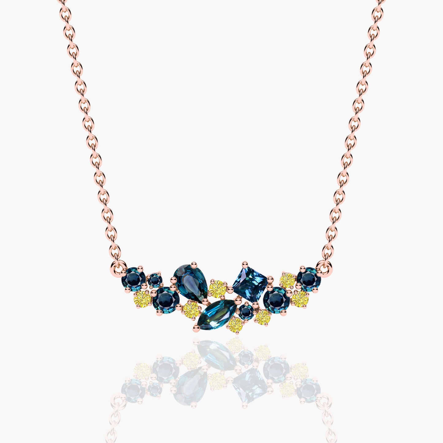 simple diamond necklace​