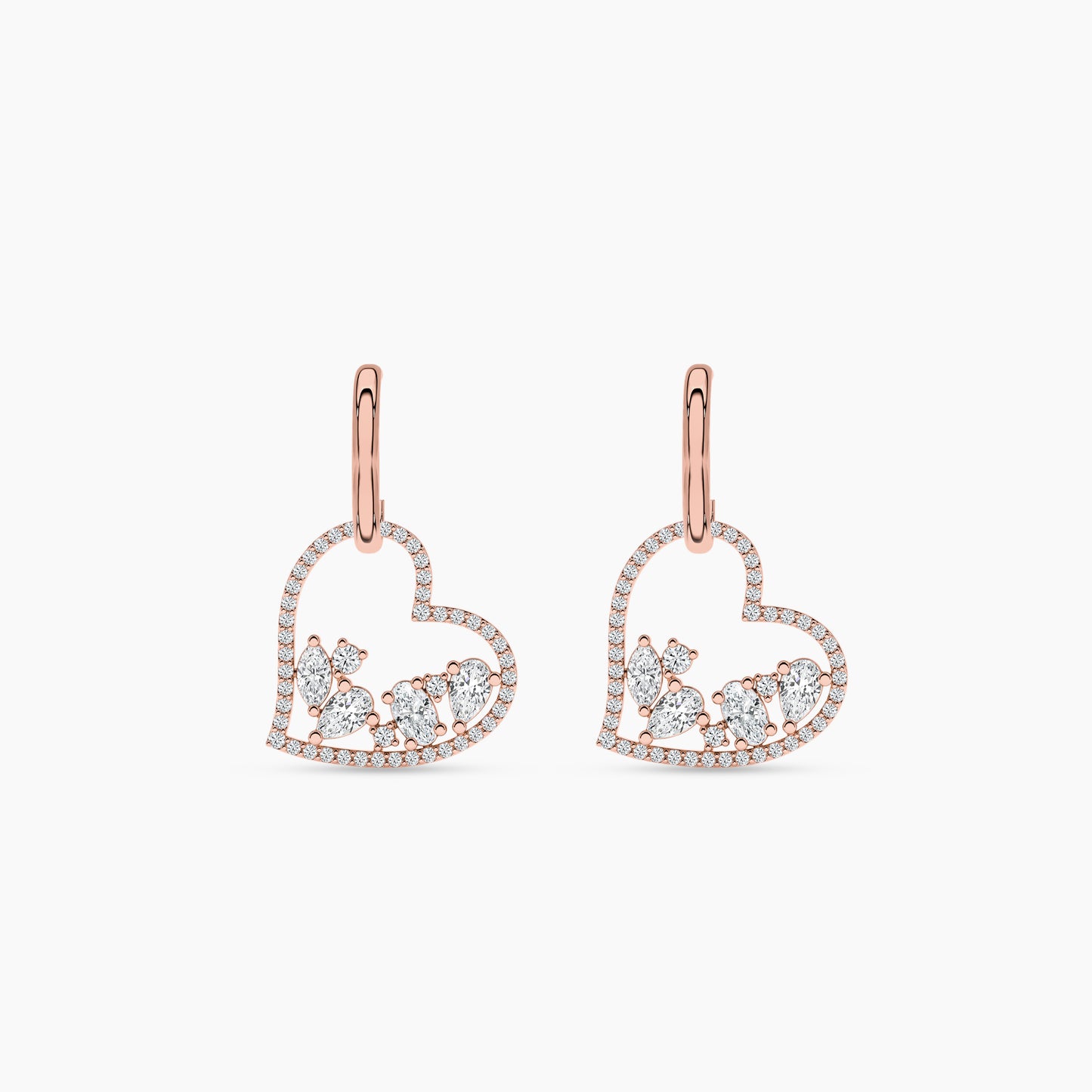 silver stone earrings