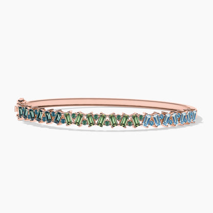 diamond bangle bracelet silver