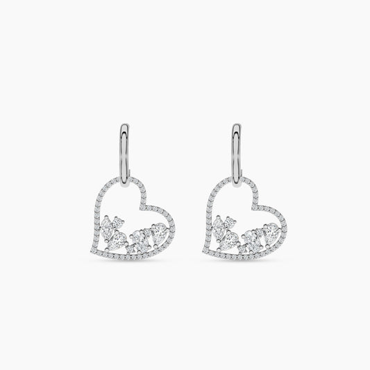 womens silver stud earrings​