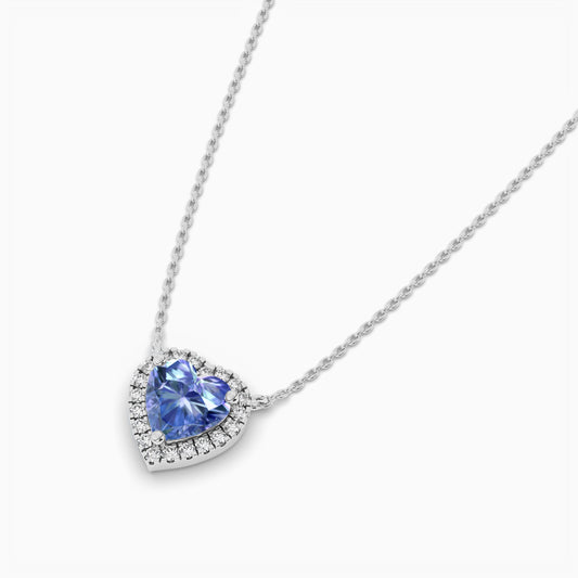 heart-shaped pendant in silver