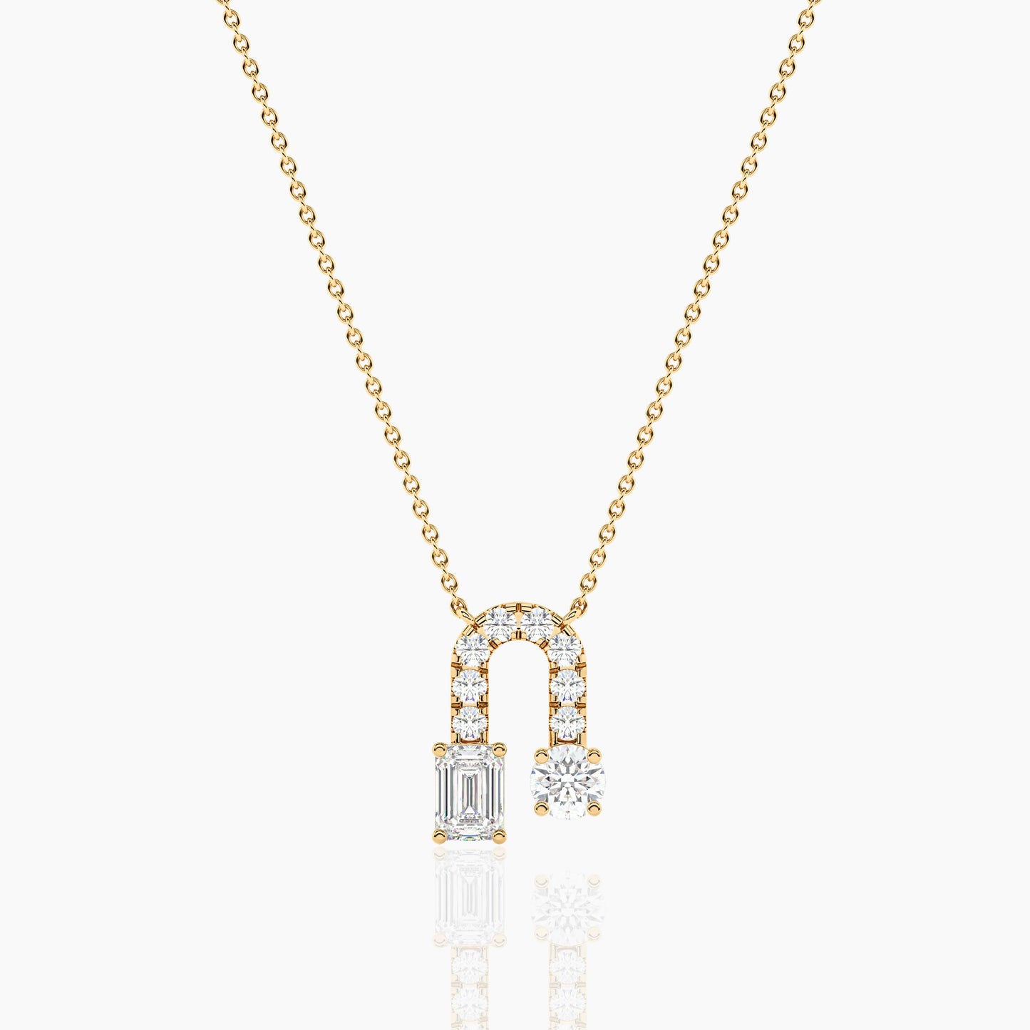 silver diamond pendant