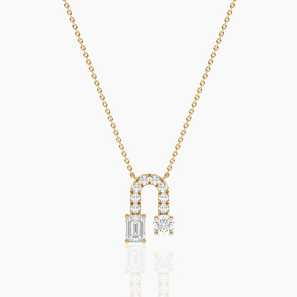 silver diamond pendant