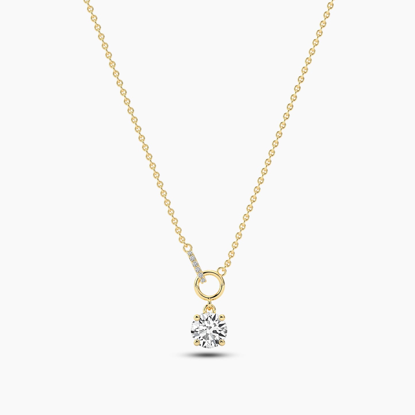 Round Moissanite Necklace