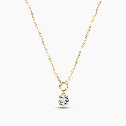 Round Moissanite Necklace