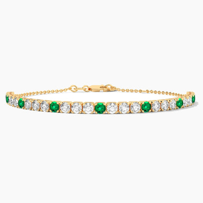Emerald and Diamond Bracelets