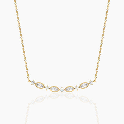 leaf diamond pendant for women