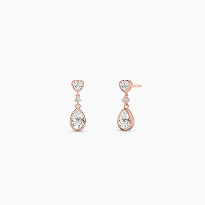 Stud Drop Earrings