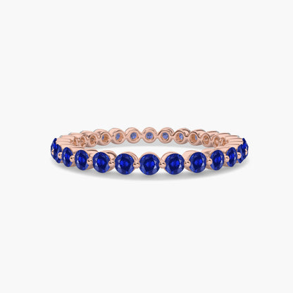 blue diamond ring rose gold plated