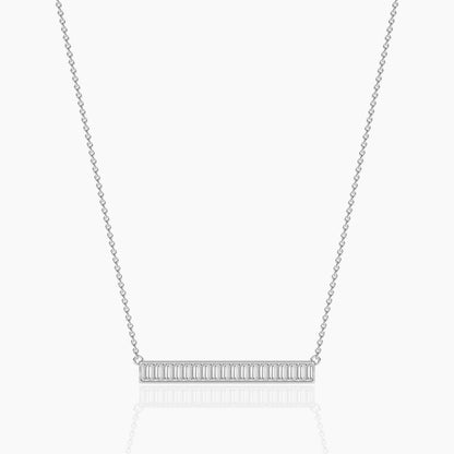 silver diamond necklace