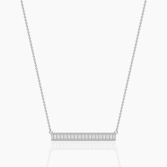 silver diamond necklace
