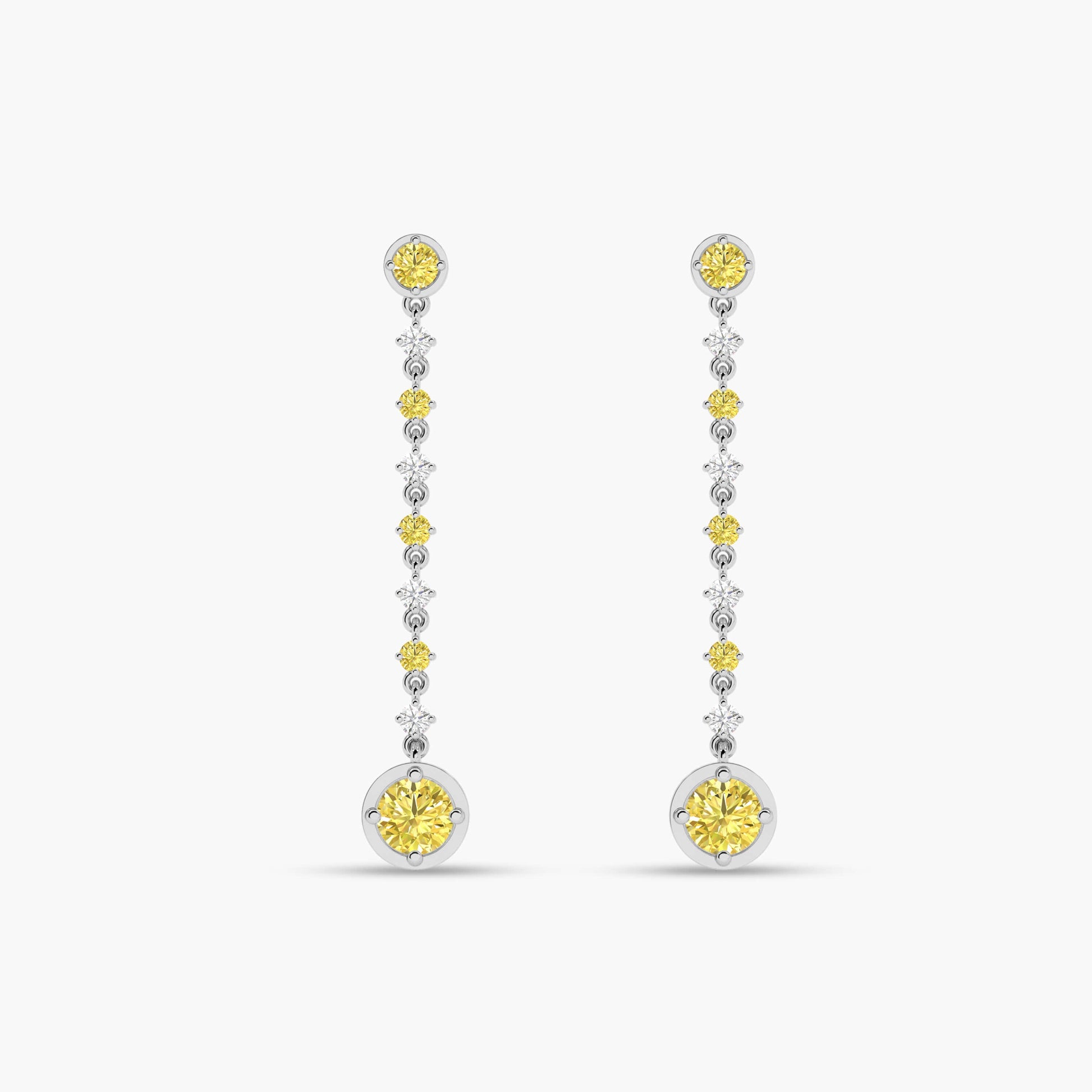 long silver earrings