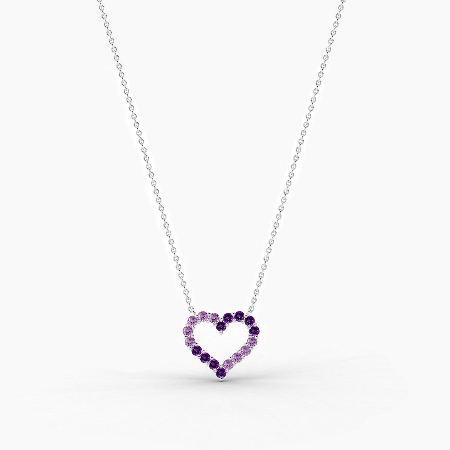 silver heart necklace