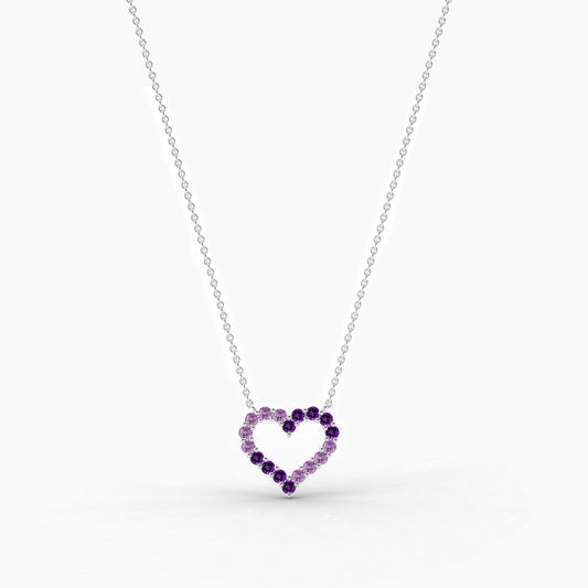 silver heart necklace