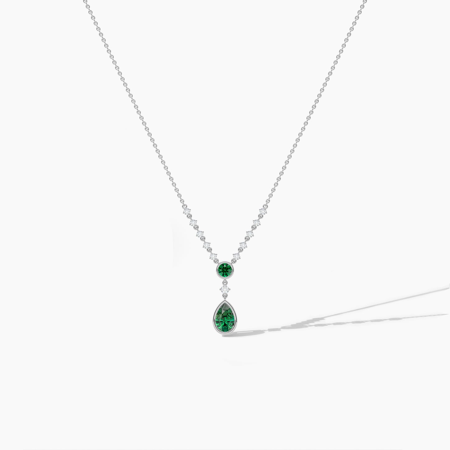 silver diamond necklace