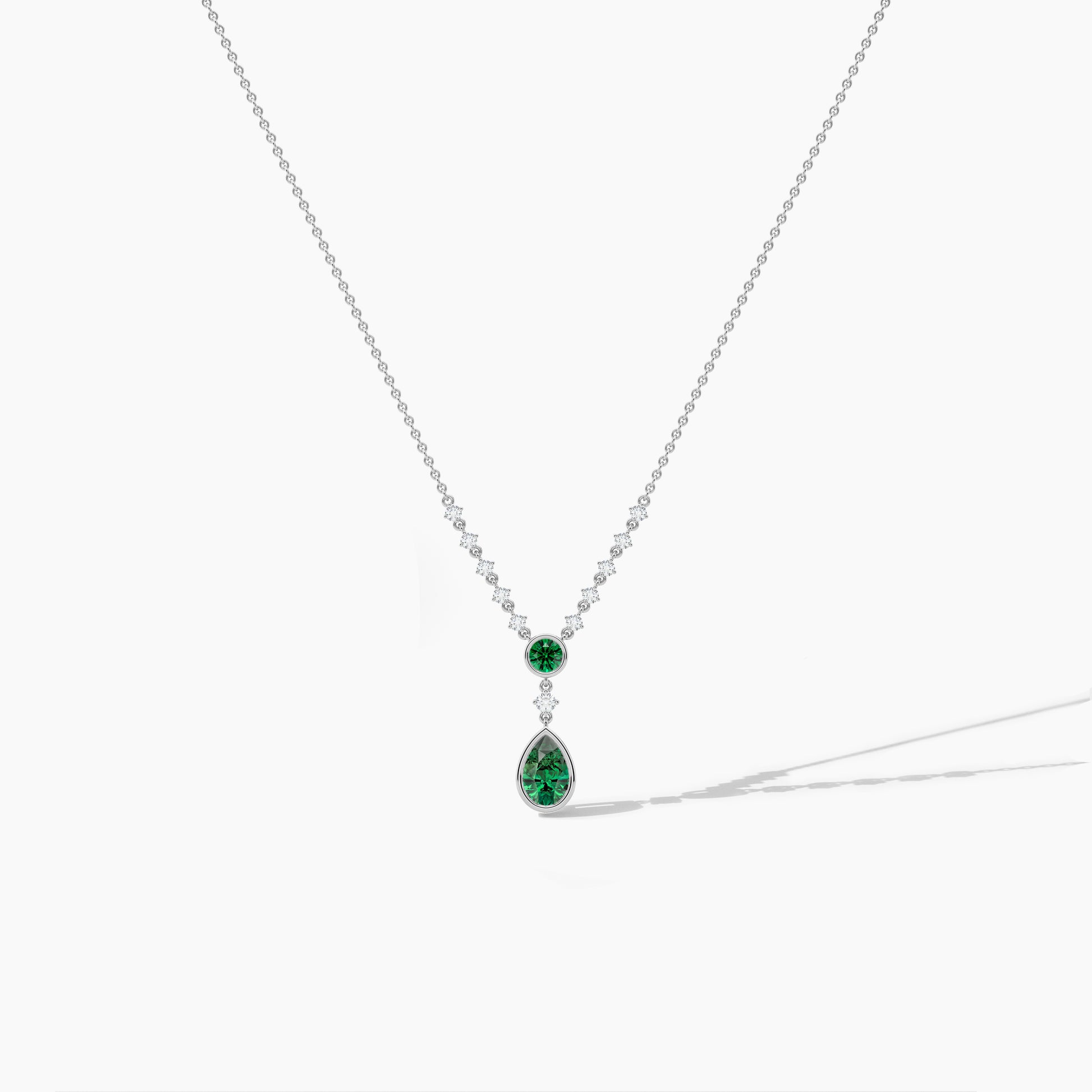 silver diamond necklace