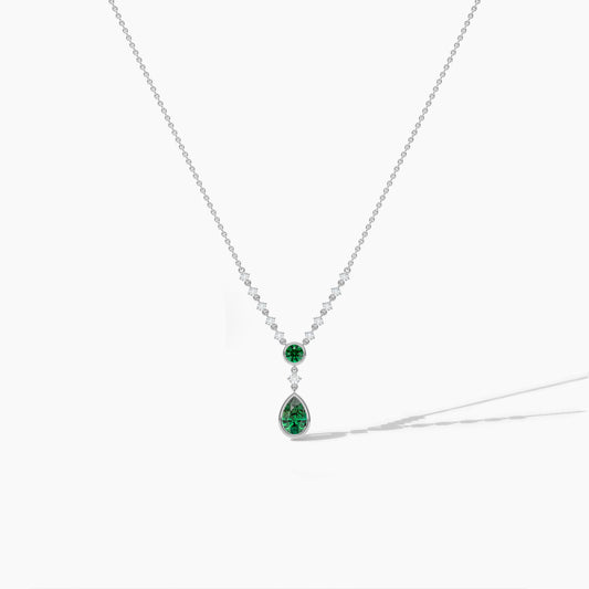 silver diamond necklace