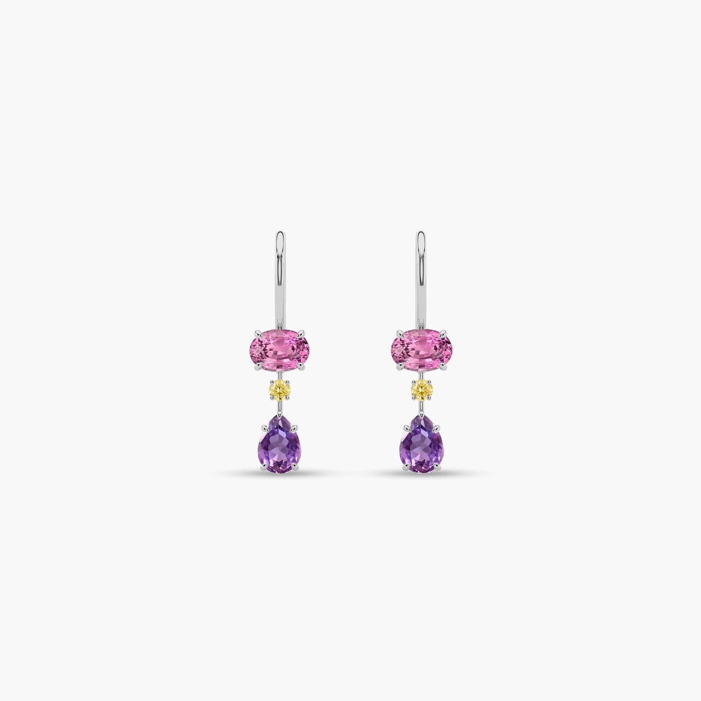 Silver Gemstone Earrings
