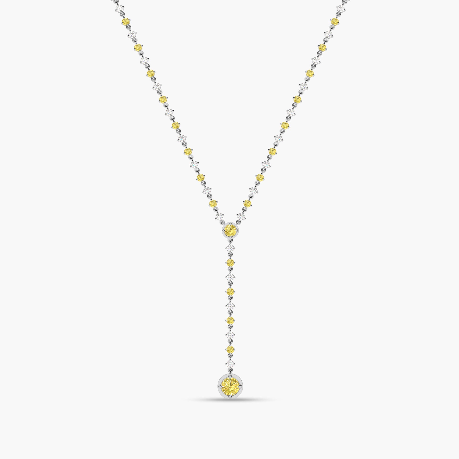yellow necklace set