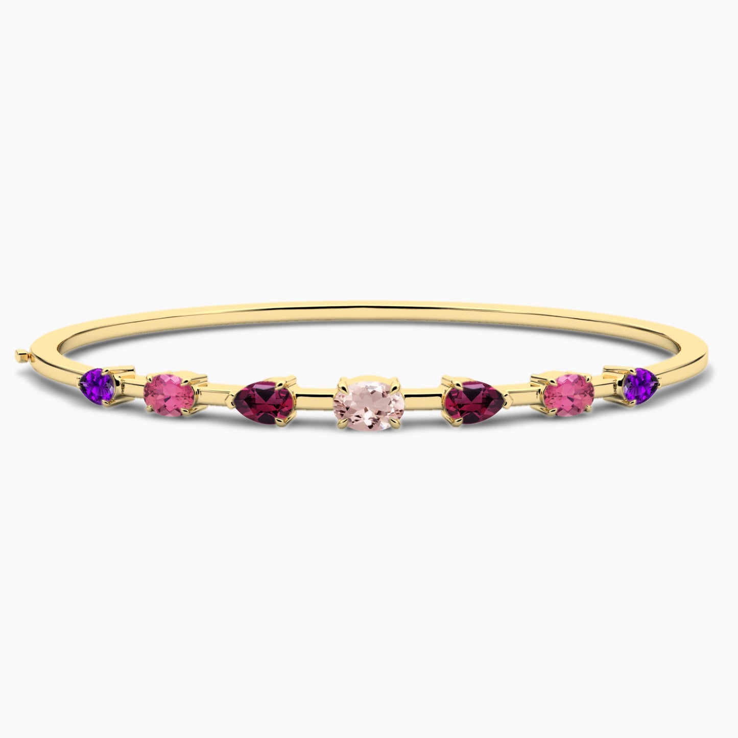 Pink Diamond Bangle Bracelet