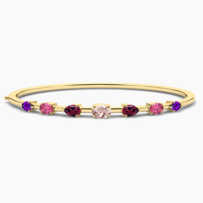 Pink Diamond Bangle Bracelet