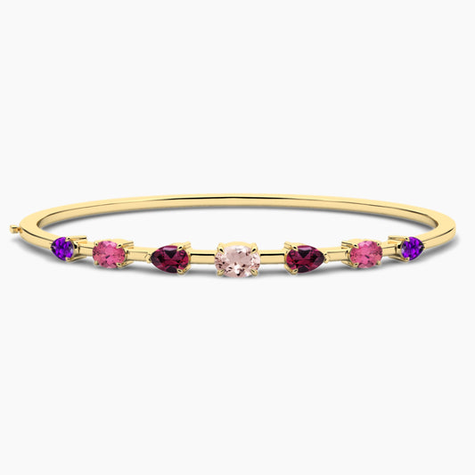 Pink Diamond Bangle Bracelet