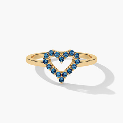blue diamond ring