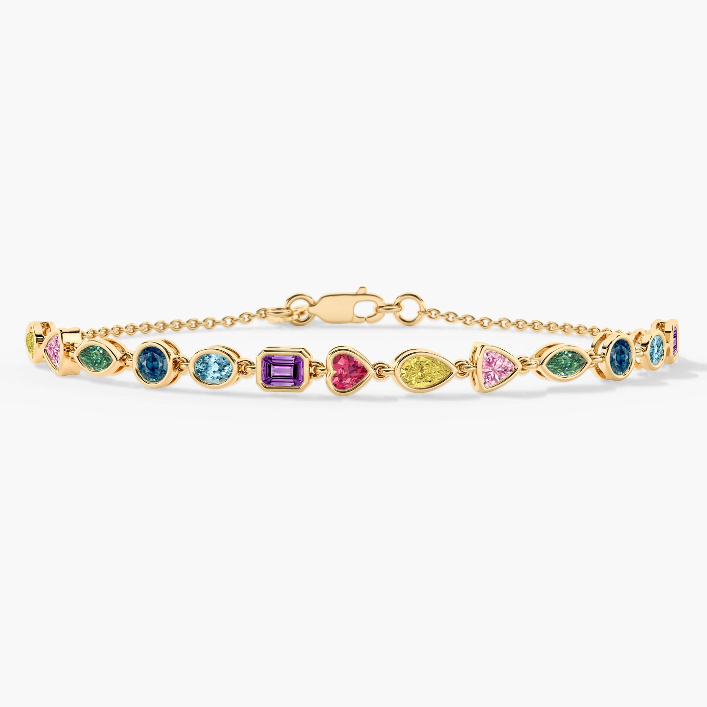 silver diamond bracelet yellow plated