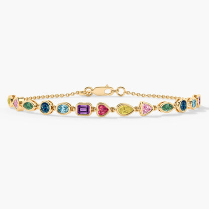 silver diamond bracelet yellow plated