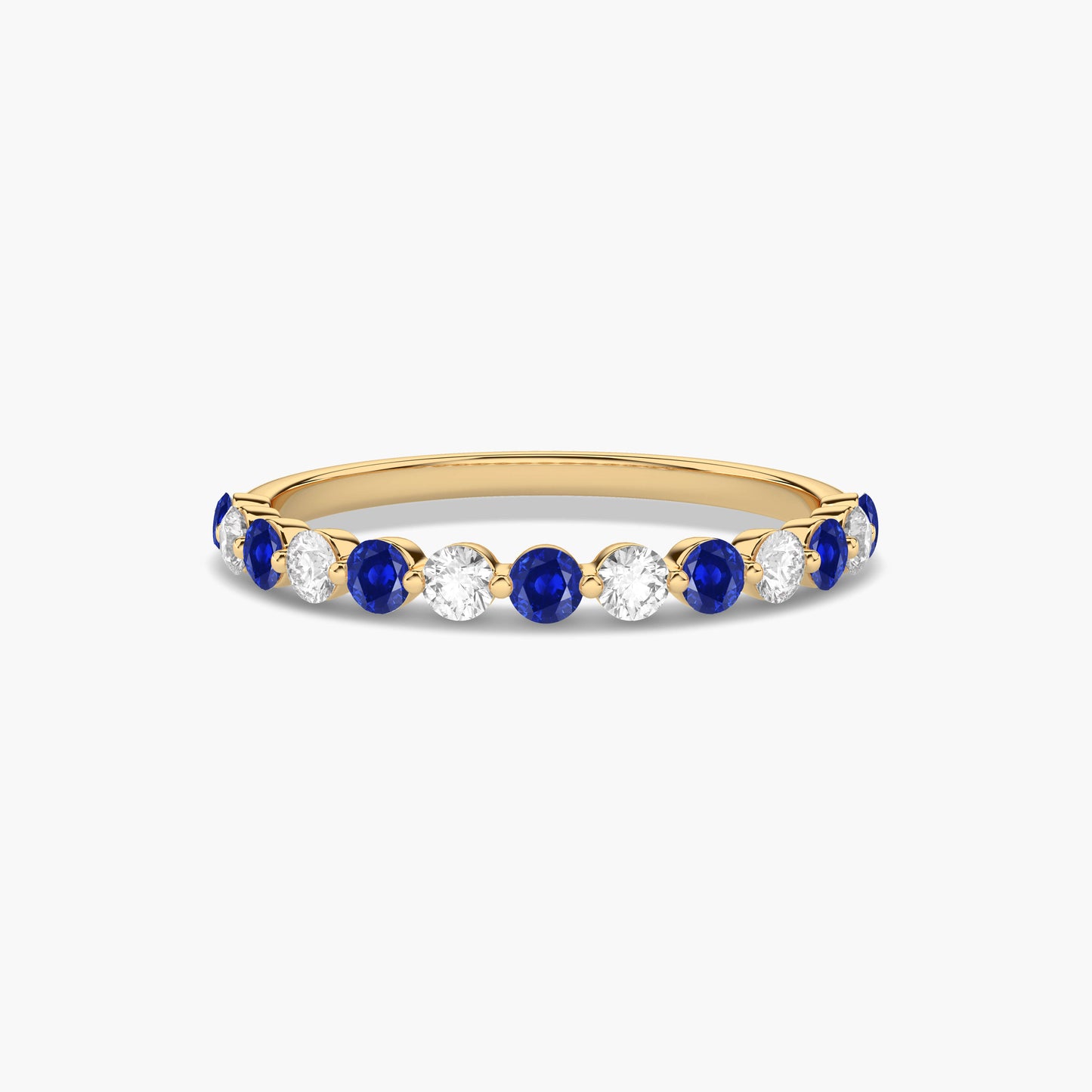 blue diamond ring yellow gold plated