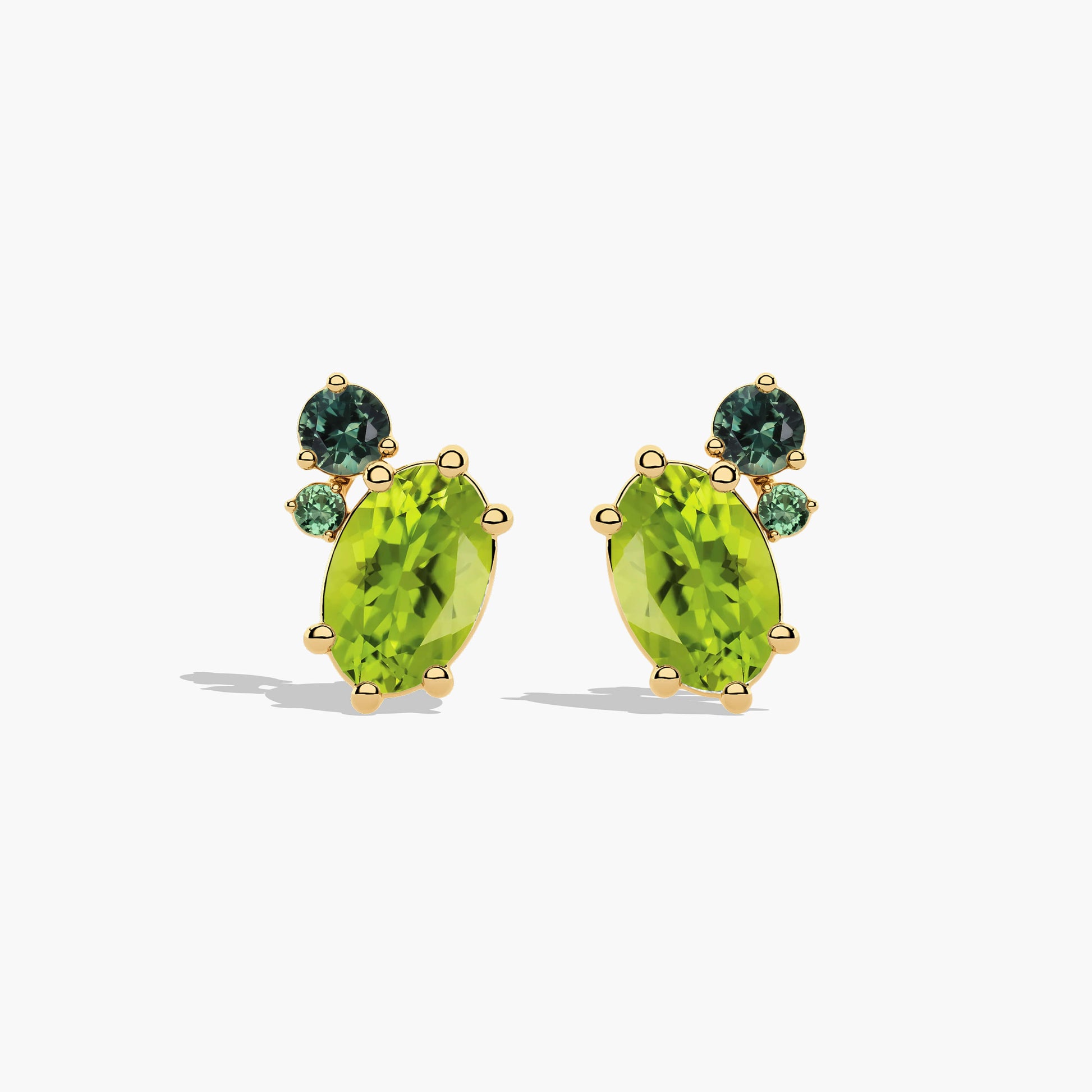 green colour earrings