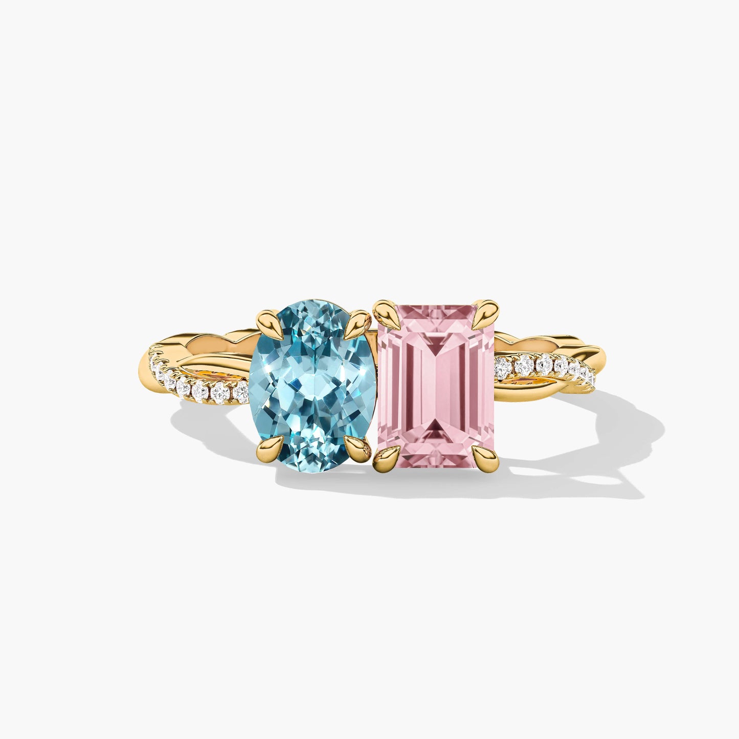 pink stone rings