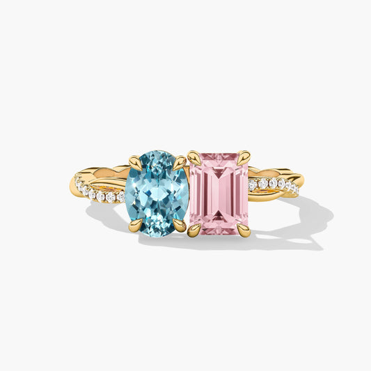 pink stone rings