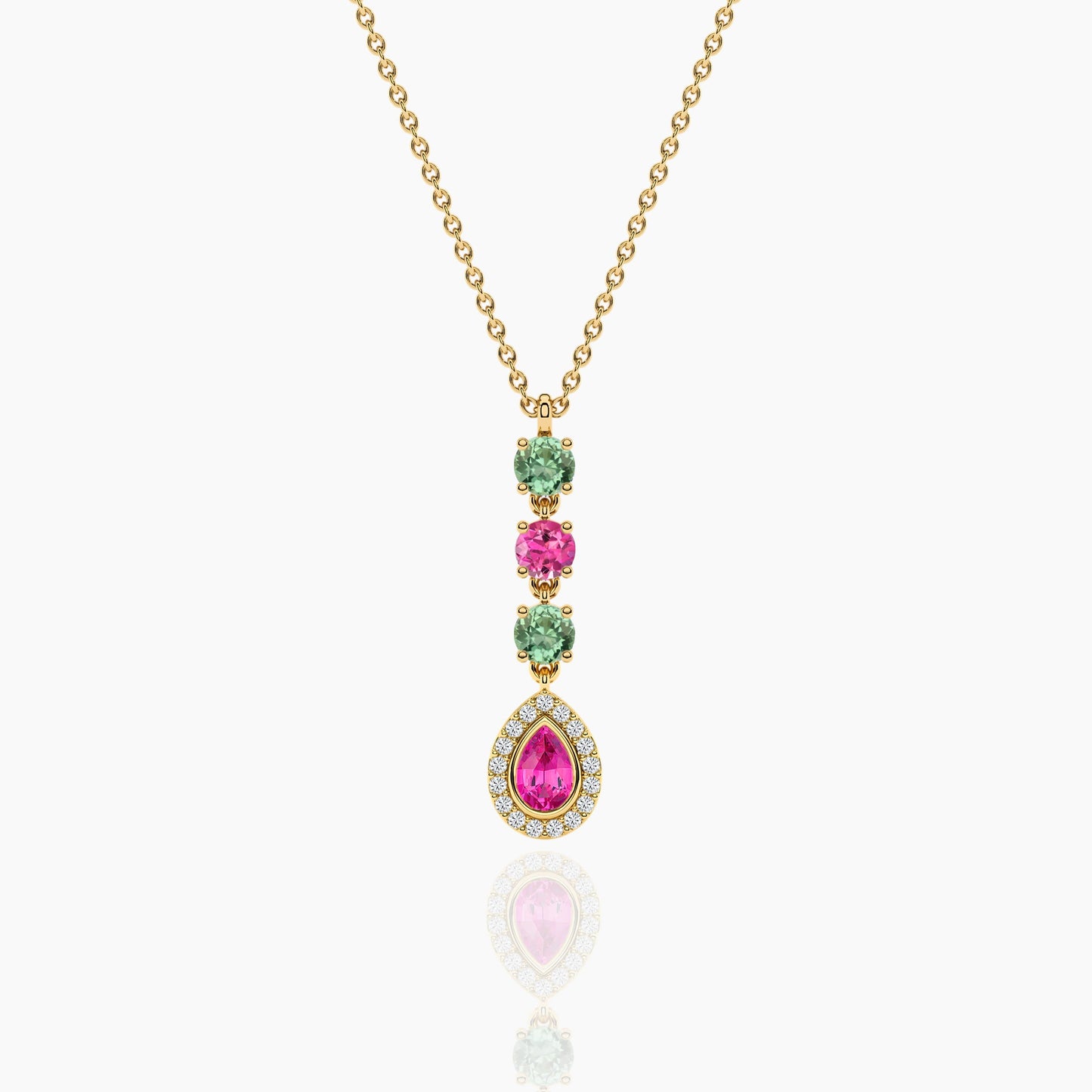 diamond jewellery necklace yellow gold plated