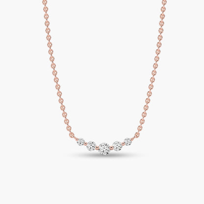 Rose gold-plated necklace 