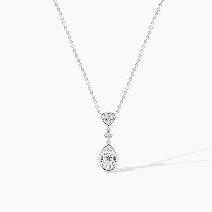Silver diamond necklace
