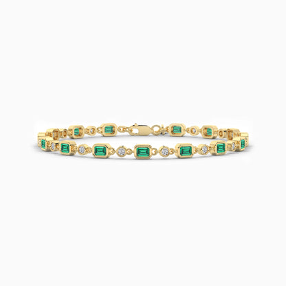 Green diamond Bracelet for Women
