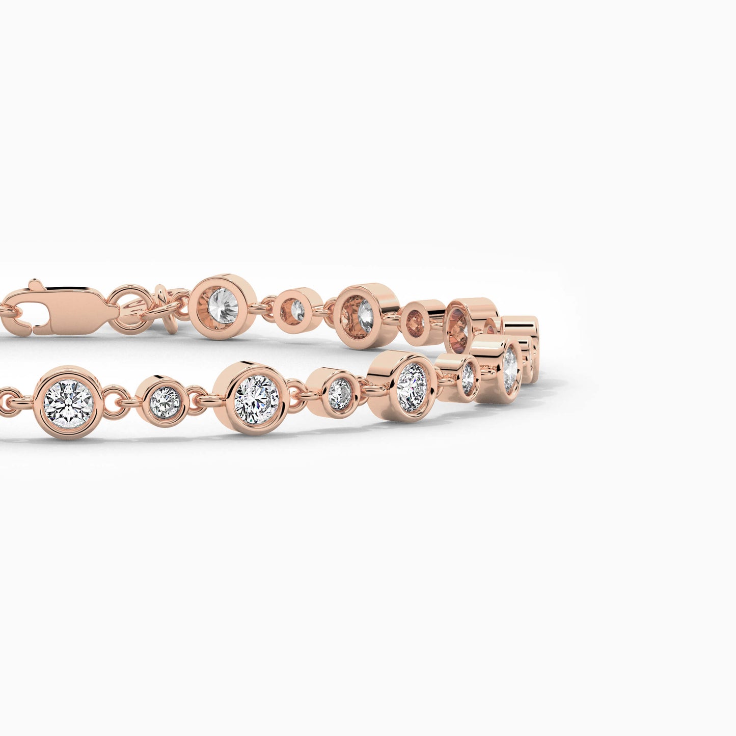 925 Silver Moissanite Diamond Tennis Bracelet